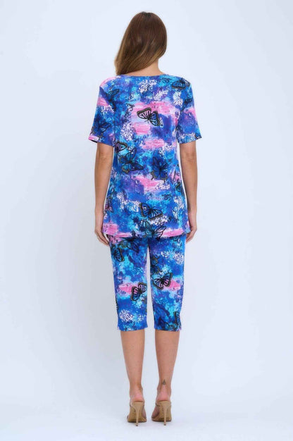 Print Bns Capri Pants Set
