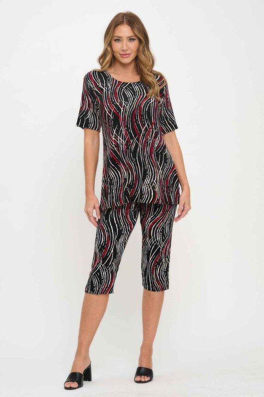 Print Bns Capri Pants Set
