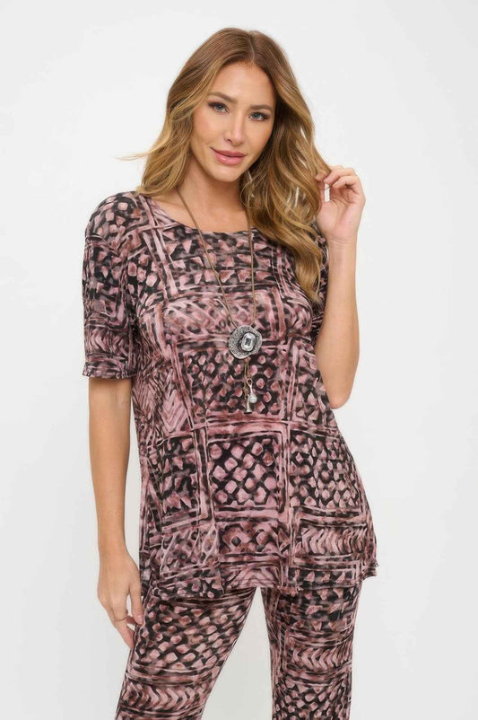 Print Bns Capri Pants Set