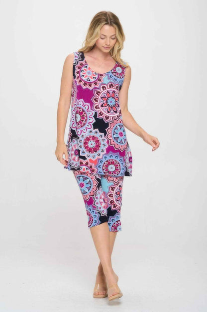 Bns Tank Capri Pants Set