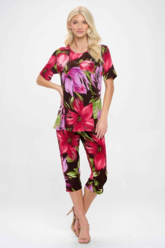 Print Bns Capri Pants Set