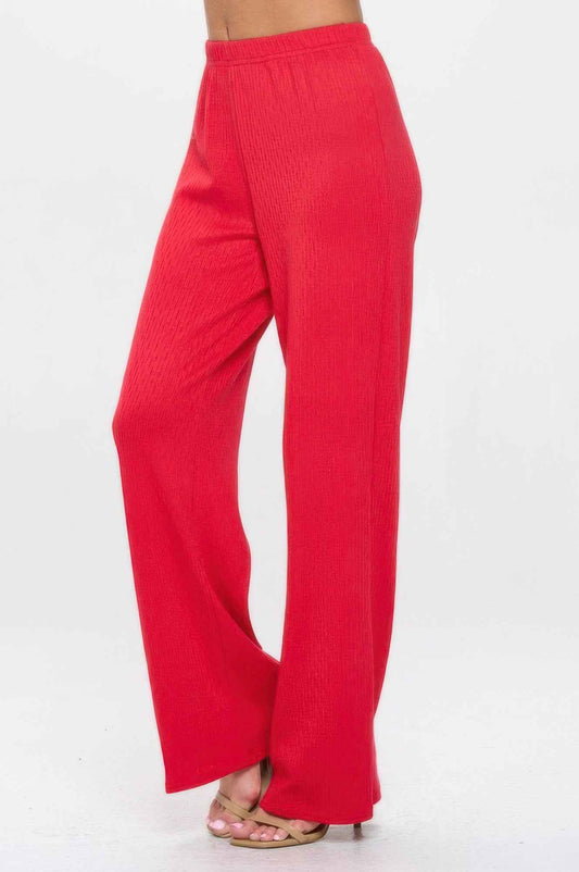 Cotton Acetate Flared Pants