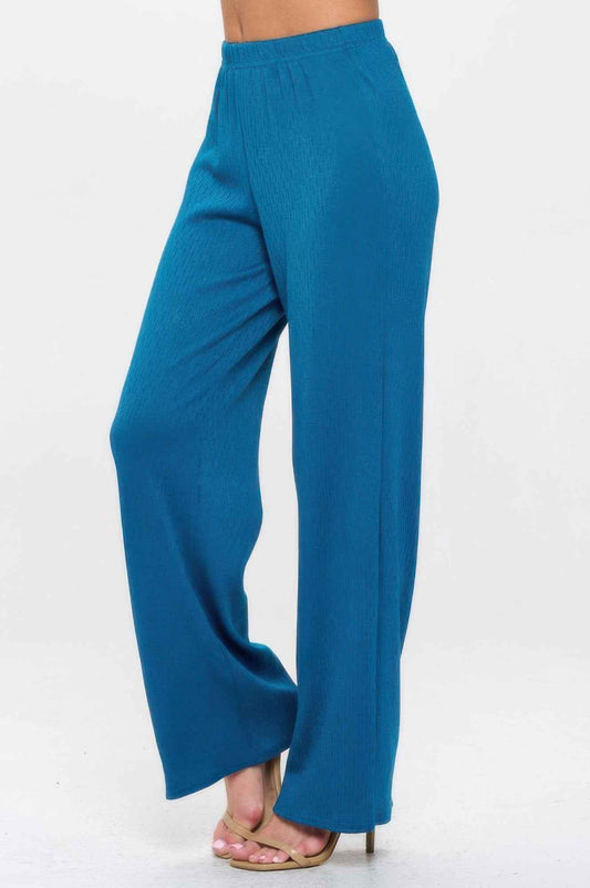 Cotton Acetate Flared Pants