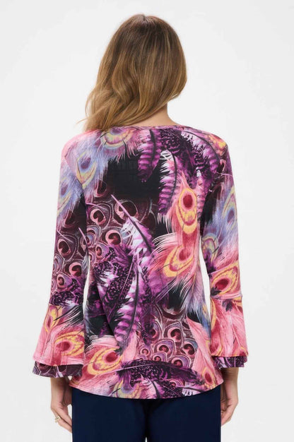 Cl Fabric V-neckline Tulip Tunic