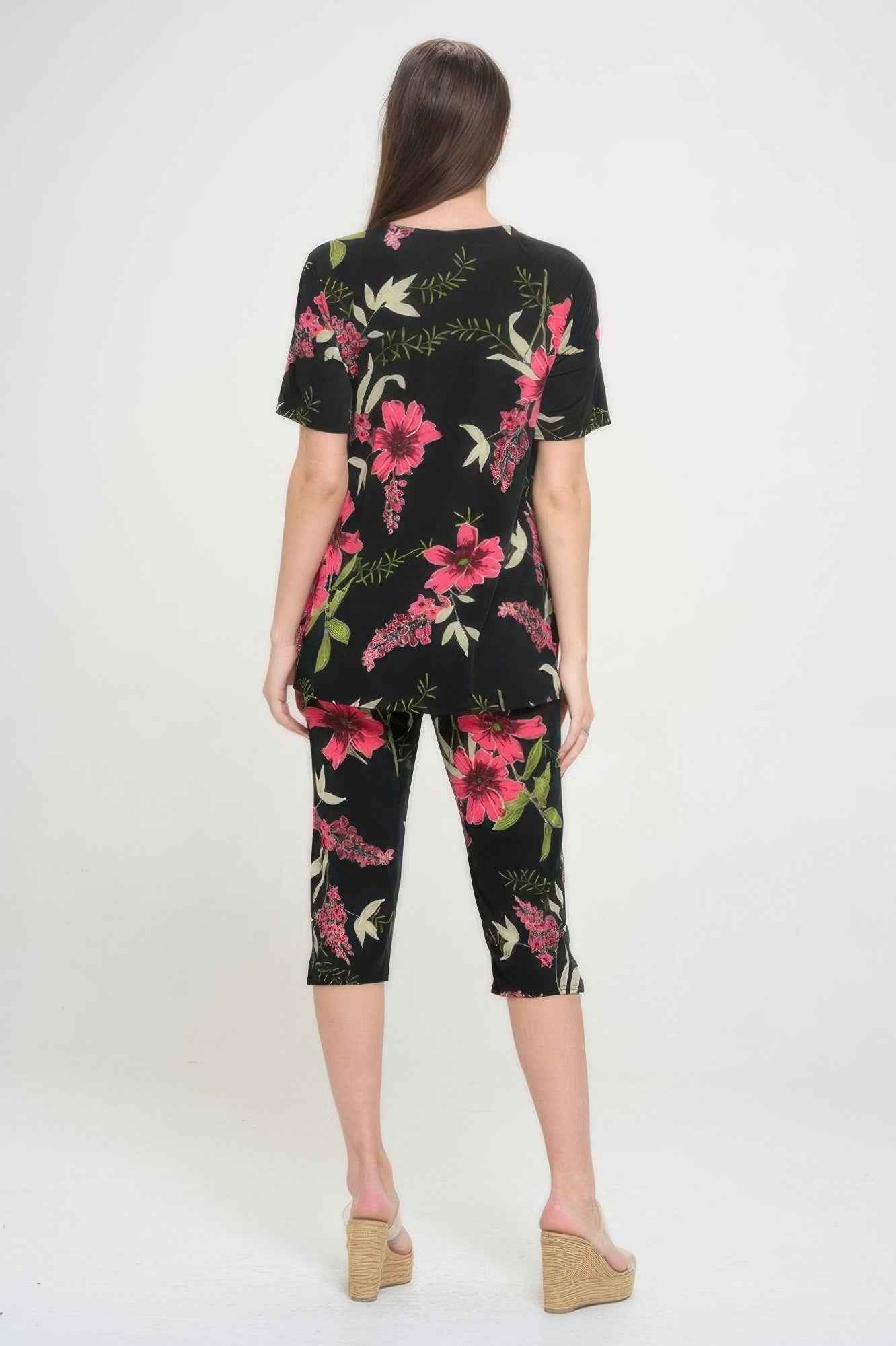 Print Bns Capri Pants Set
