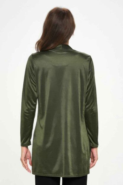 Satin Washer Duster Jacket