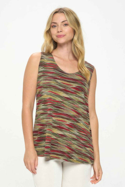 Hit Print Sleeveless Tank Top