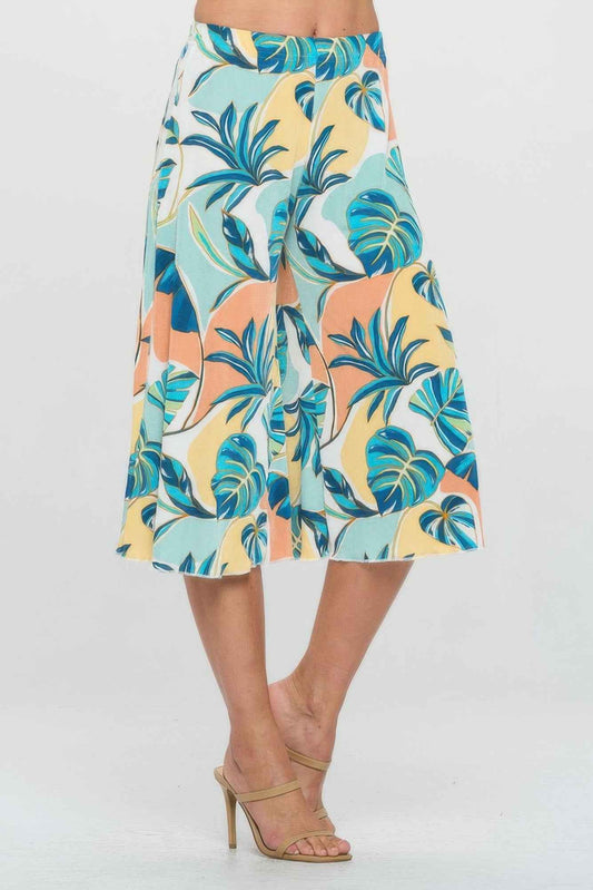 Bns Print Gaucho Pants