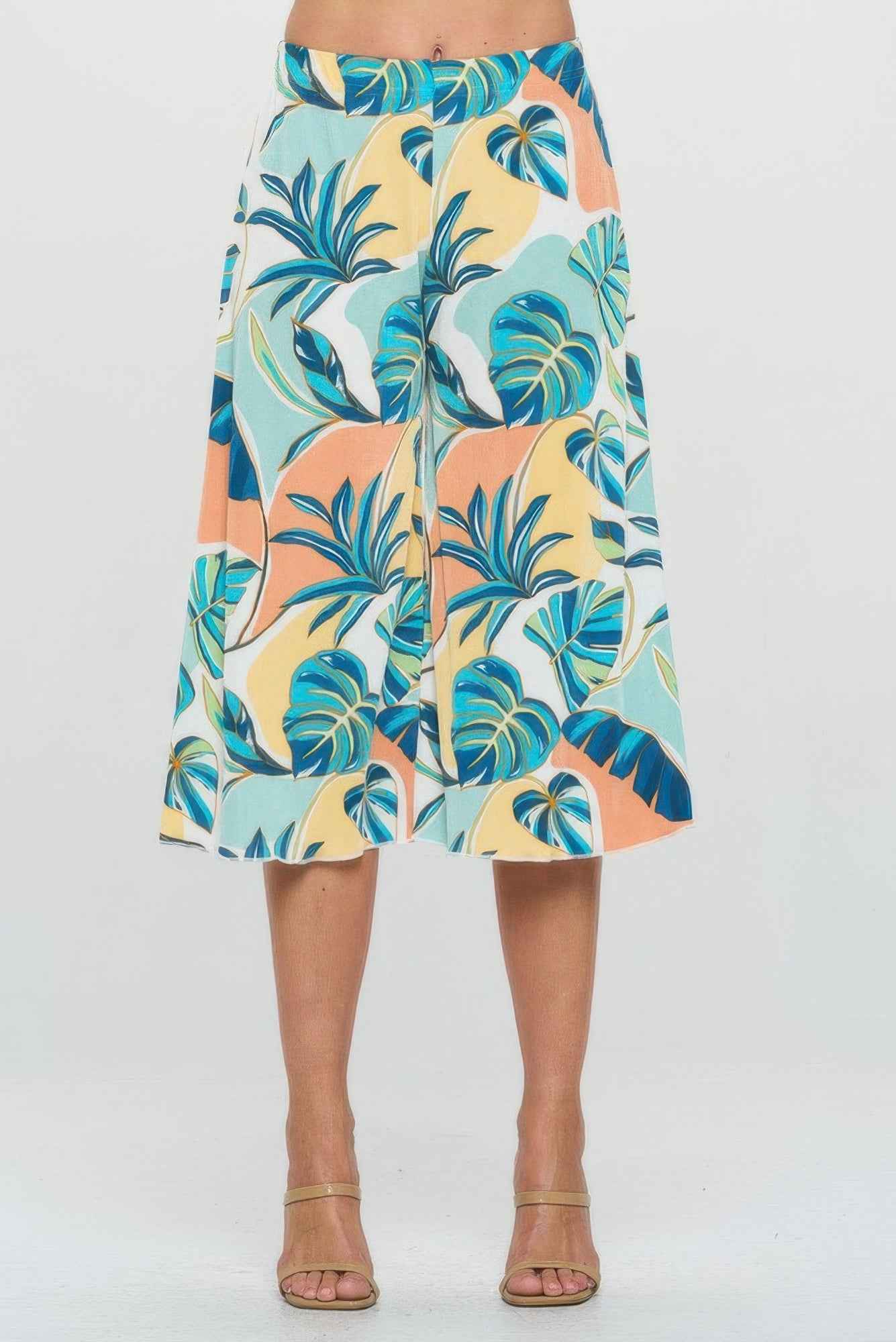 Bns Print Gaucho Pants