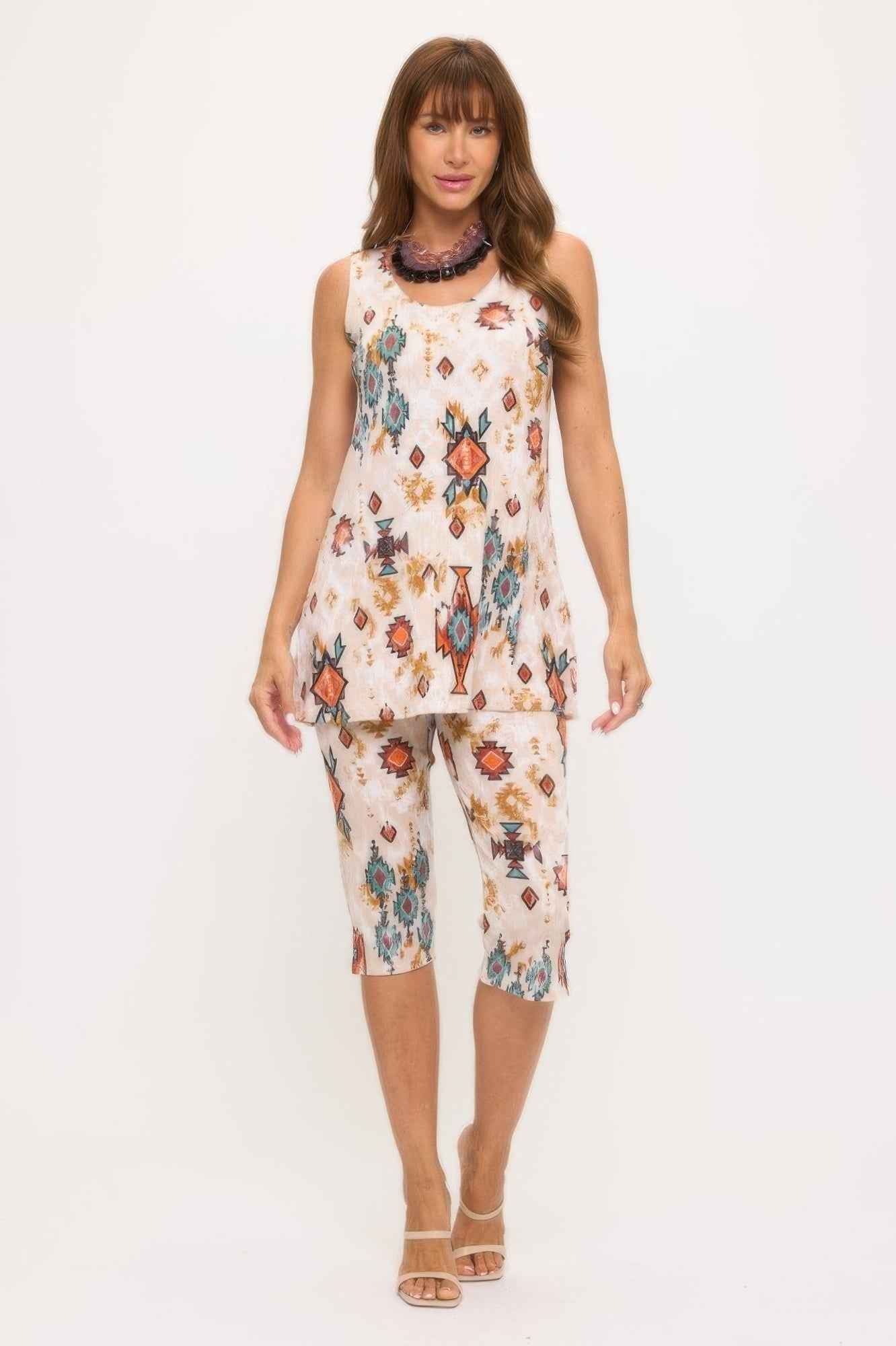 Bns Tank Capri Pants Set