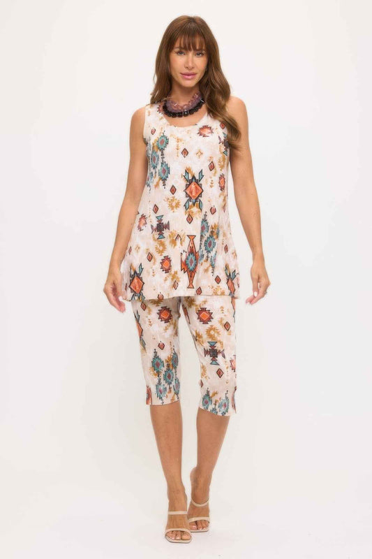 Bns Tank Capri Pants Set