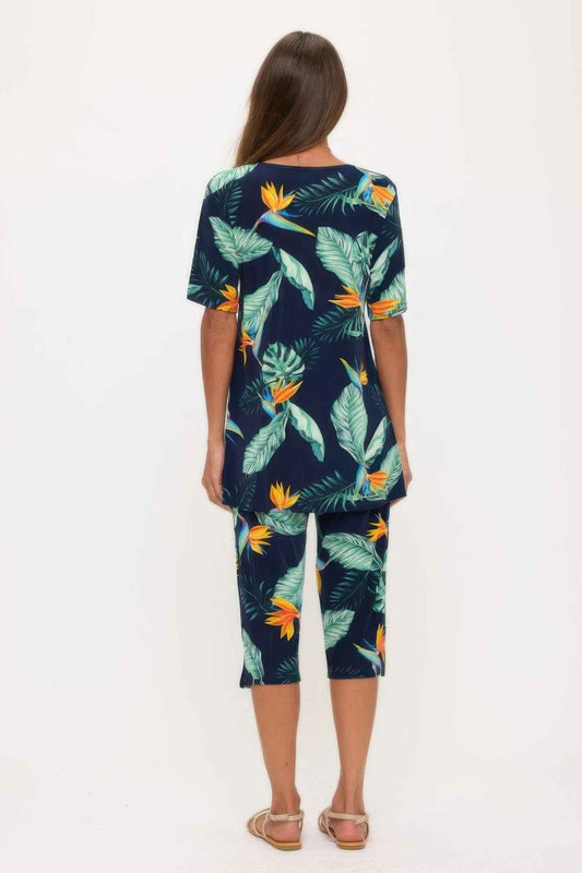Print Bns Capri Pants Set