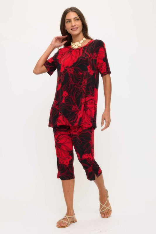 Print Bns Capri Pants Set