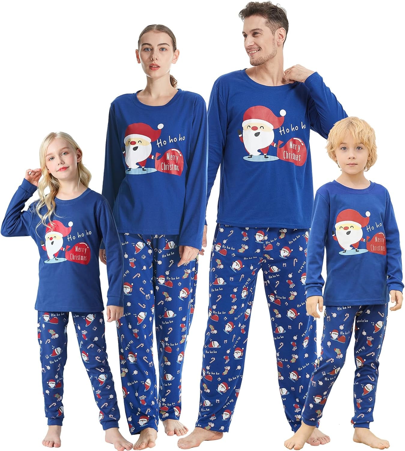 Family Matching Pajama Sets Cute Christmas Tree Sleepwear Snowman Holiday PJS for Couples and Kids