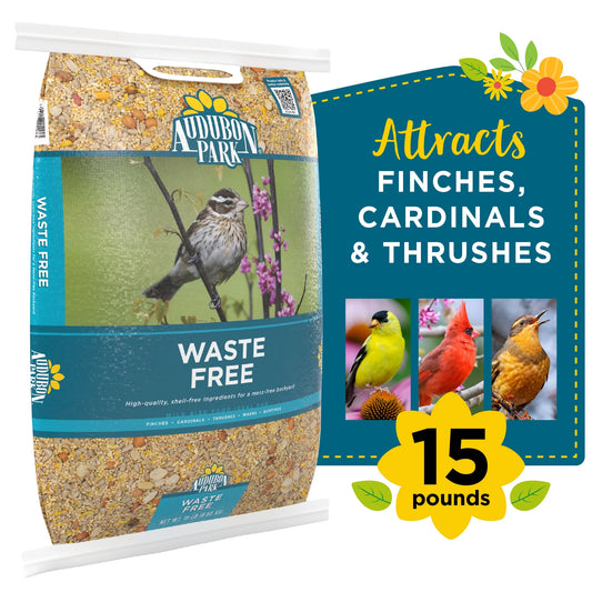 Waste Free Wild Bird Food, Dry, 1 Count per Pack, 15 Lbs. Pet's Supplies |