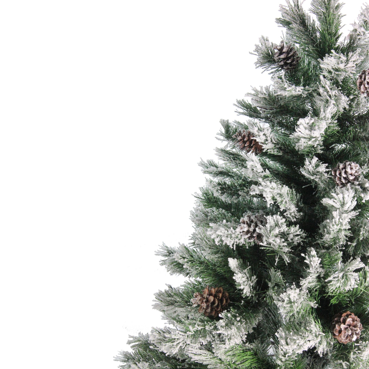 Medium Flocked Angel Pine Artificial Christmas Tree - 6' - Unlit Pet's Supplies |