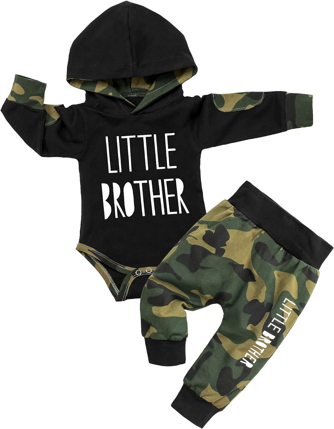 Newborn Baby Boy Clothes Plaid Letter Print Long Sleeve Hoodies + Long Pants 2PCS Fall Winter Outfits Set