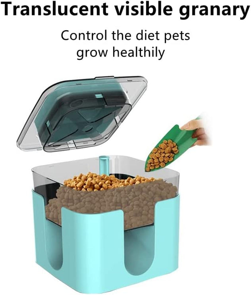 Automatic Pet Feeder.Dog Feeder Treat Toys.Funny Dog and Cat Toy.Boosts Pet Brain Function.Pets Food Catapult Feeder (Blue) 6.9*6.8*6.6Inch Pet's Supplies |