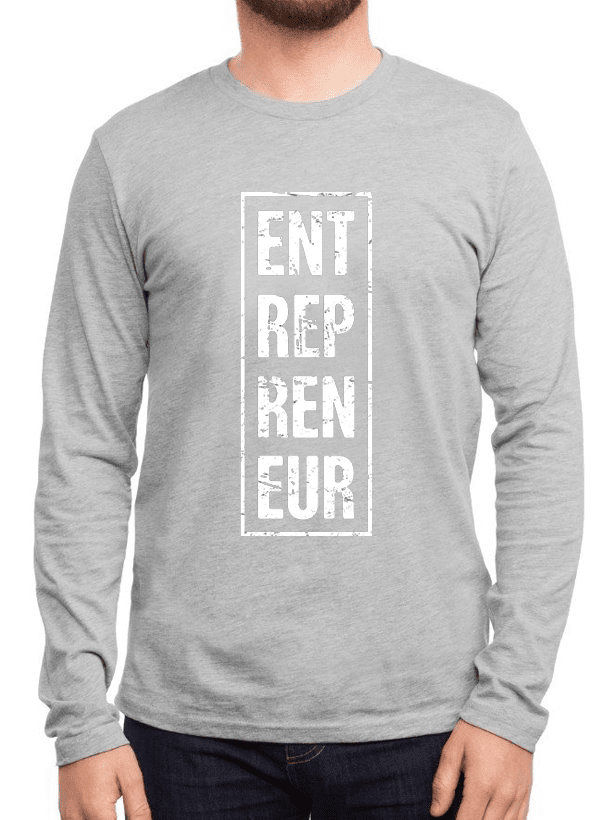 Entrepreneur Vertical Full Sleeves T-shirt.