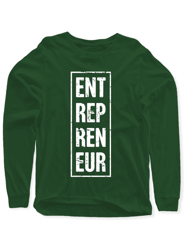 Entrepreneur Vertical Full Sleeves T-shirt.