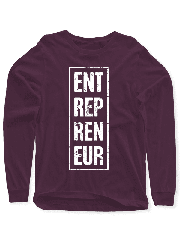 Entrepreneur Vertical Full Sleeves T-shirt.