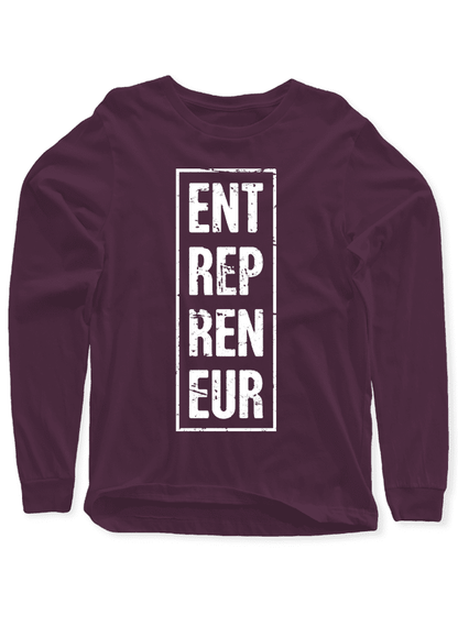 Entrepreneur Vertical Full Sleeves T-shirt.