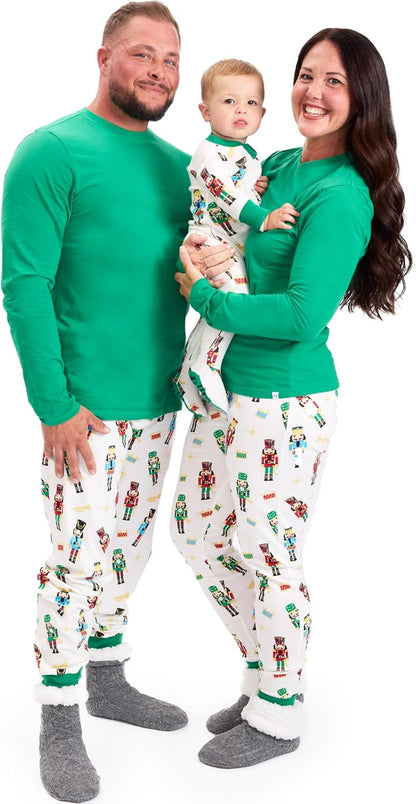 Family Matching Holiday Pajamas Organic Cotton for Men, Women, Kids, Toddlers, Baby Boys, Girls, Unisex Pets