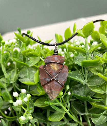 Wire Wrapped Arrowhead Pendant