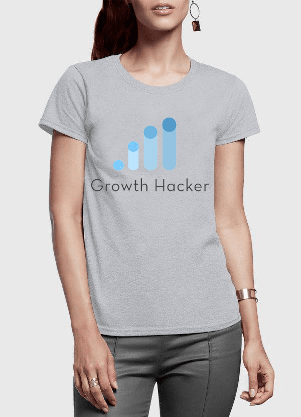 Growth Hacker Half Sleeves Women T-shirt