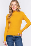 Buying Guide: Stylish and Healthy Dresses 2023 | Fashionably Fit | Long Slv Mock Neck Rib Sweater