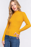 Buying Guide: Stylish and Healthy Dresses 2023 | Fashionably Fit | Long Slv Mock Neck Rib Sweater