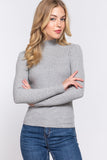 Buying Guide: Stylish and Healthy Dresses 2023 | Fashionably Fit | Long Slv Mock Neck Rib Sweater