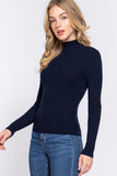 Buying Guide: Stylish and Healthy Dresses 2023 | Fashionably Fit | Long Slv Mock Neck Rib Sweater