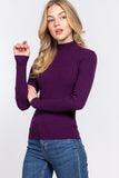 Buying Guide: Stylish and Healthy Dresses 2023 | Fashionably Fit | Long Slv Mock Neck Rib Sweater