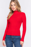 Buying Guide: Stylish and Healthy Dresses 2023 | Fashionably Fit | Long Slv Mock Neck Rib Sweater