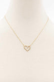 Heart Rhinestone Necklace