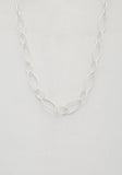 Oval Link Metal Necklace