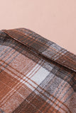 Plaid Long Sleeve Shirt with Pocket