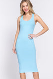 Racerback Sleeveless Midi Dress