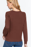 Sequins French Terry Pullover Top