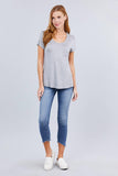 V-neck Rayon Jersey Top